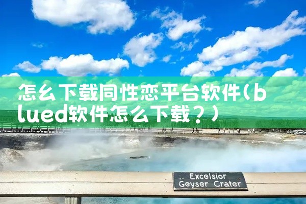 怎幺下载同性恋平台软件