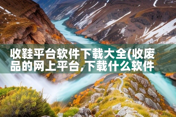 收鞋平台软件下载大全